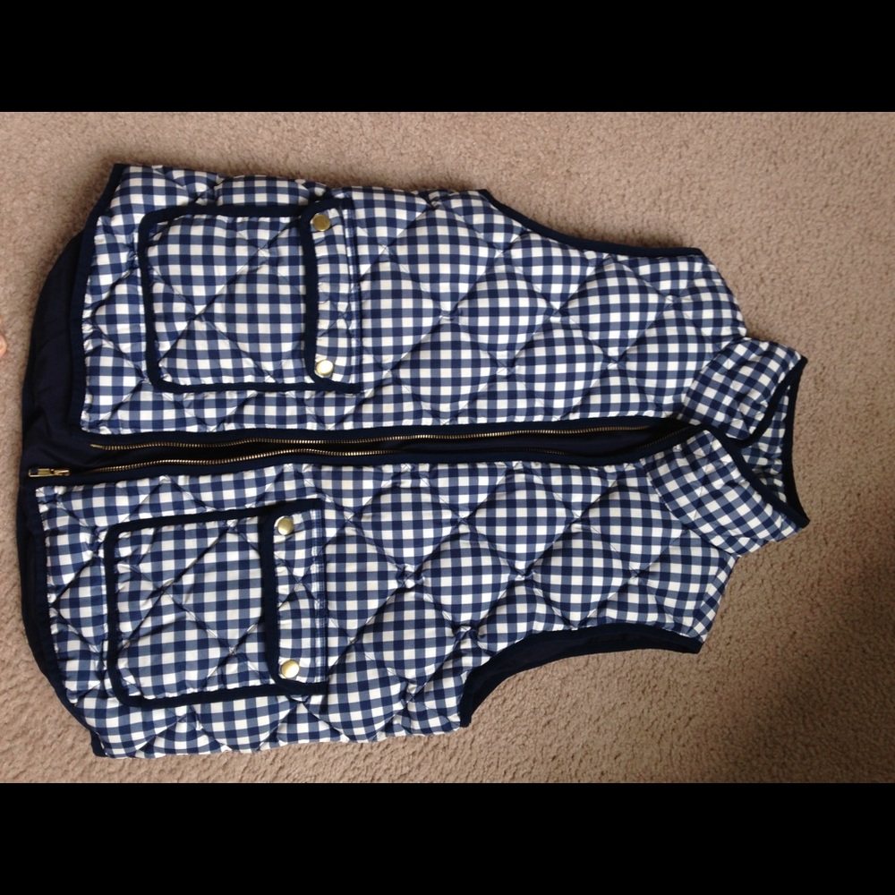 Duck down vest, M, J crew.  Like new